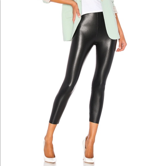 Commando Faux Leather Capri Legging Xs 